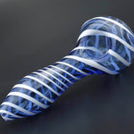 Color Stripes Glass Crafts Hookah Pipe - EX-STOCK Canada