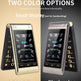 MAFAM Dual Screen Flip Phone – Big Button Senior Feature Phone, Dual SIM, 5900mAh