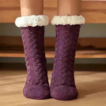 Winter Warm Knitted Plush Floor Socks Home Indoor Non-slip Carpet Socks For Men And Women - EX-STOCK CANADA