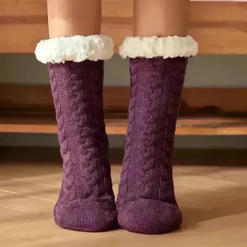 Winter Warm Knitted Plush Floor Socks Home Indoor Non-slip Carpet Socks For Men And Women - EX-STOCK CANADA