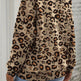 Brown Bleached Halloween Pumpkin Leopard Print Sweatshirt - EX-STOCK Canada