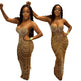 Sleeveless Beaded Long Party dress - EX-STOCK CANADA