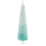 7' PVC Slim Pencil Artificial Christmas Tree 500 Branch Tips EX-STOCK Canada 