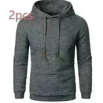 Men's Jacquard Sweatshirt Long-sleeved Hoodie Warm Color  Sports Pullover Top - EX-STOCK CANADA
