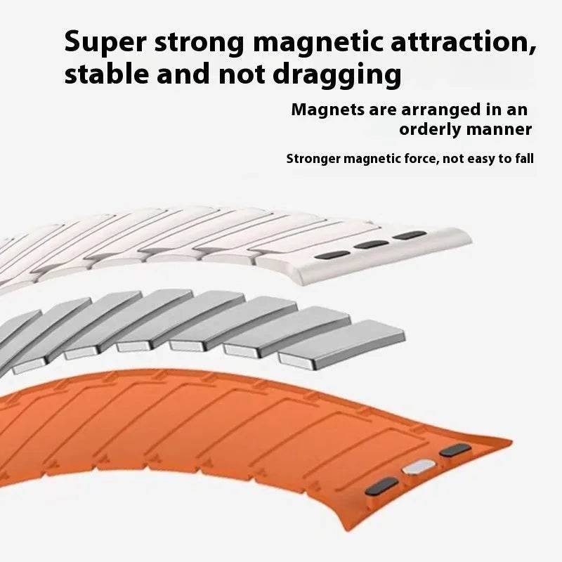 Iwatch Three-plant Silicone Two-color Watch Strap - EX-STOCK Canada