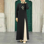 ArabWomen Plain Split Long sleeve Abaya Dress - EX-STOCK Canada