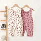 Fashion Girls Heart Printing Corduroy Overalls Baby girl Romper Jumpsuit - EX-STOCK Canada