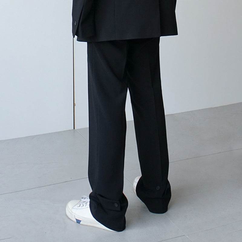 Men's Mid Waist loose Straight leg trouser - EX-STOCK Canada