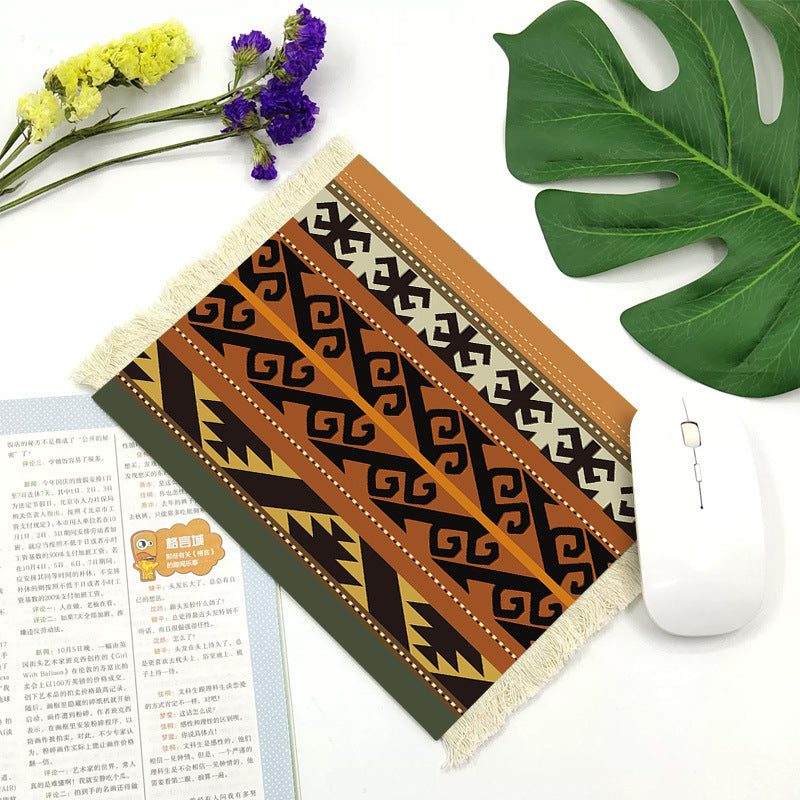 Office mouse pad, Suede fringe mouse pad Hot rubber  Bohemian style Hypersku