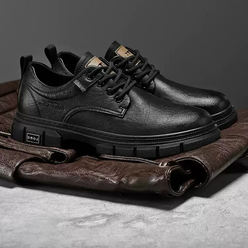 Men's Business Casual Lace-Up Leather Shoes – Spring Autumn | Canada & USA
