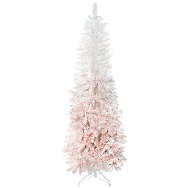 5ft Pencil Artificial Christmas Tree With Pine Realistic Branches, Auto Open,  And White EX-STOCK Canada 