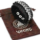 Viking Pirate Kelte Dragon Leather Gothic Bracelet for men - EX-STOCK CANADA