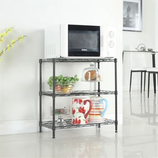 Concise 3 Layers Carbon Steel  PP Storage Rack, Kitchen Storage Rack RT EX-STOCK