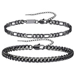 New Men's Cuban Chain Bracelet Set EX-STOCK Canada 
