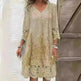 Flowers Lace Dress Summer Solid Color Womens Clothing - EX-STOCK CANADA