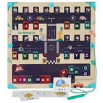 Magnetic Letters Matching Walking Parking Maze Letters Early Cognitive Montessori Educational Toys - EX-STOCK CANADA