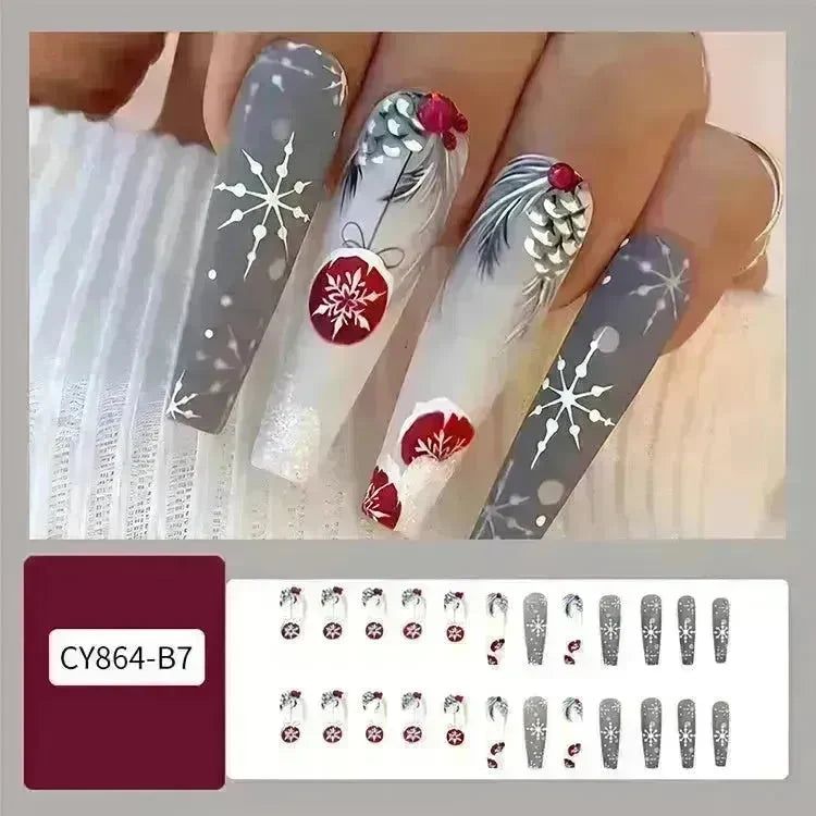 24pcs Christmas False Nail Decal stickers - EX-STOCK CANADA