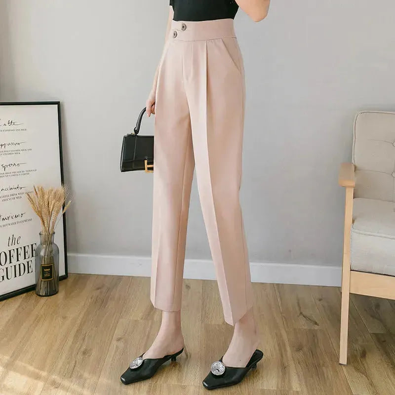 Tapered Trousers Women's Slim Harem Suit Trousers - EX-STOCK CANADA