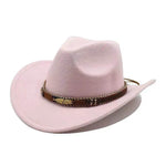 Ethnic Style Metal Feather Western Denim Top Hat Cowboy hat - EX-STOCK Canada