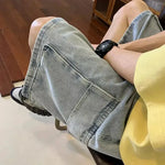 Fashion Work Clothes Baggy Denim Cargo Shorts For Men Jeans - EX-STOCK CANADA