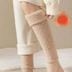 Winter Warm Plush Socks Women Dual-purpose Protection Heel And Knee Sock For Olds - EX-STOCK Canada