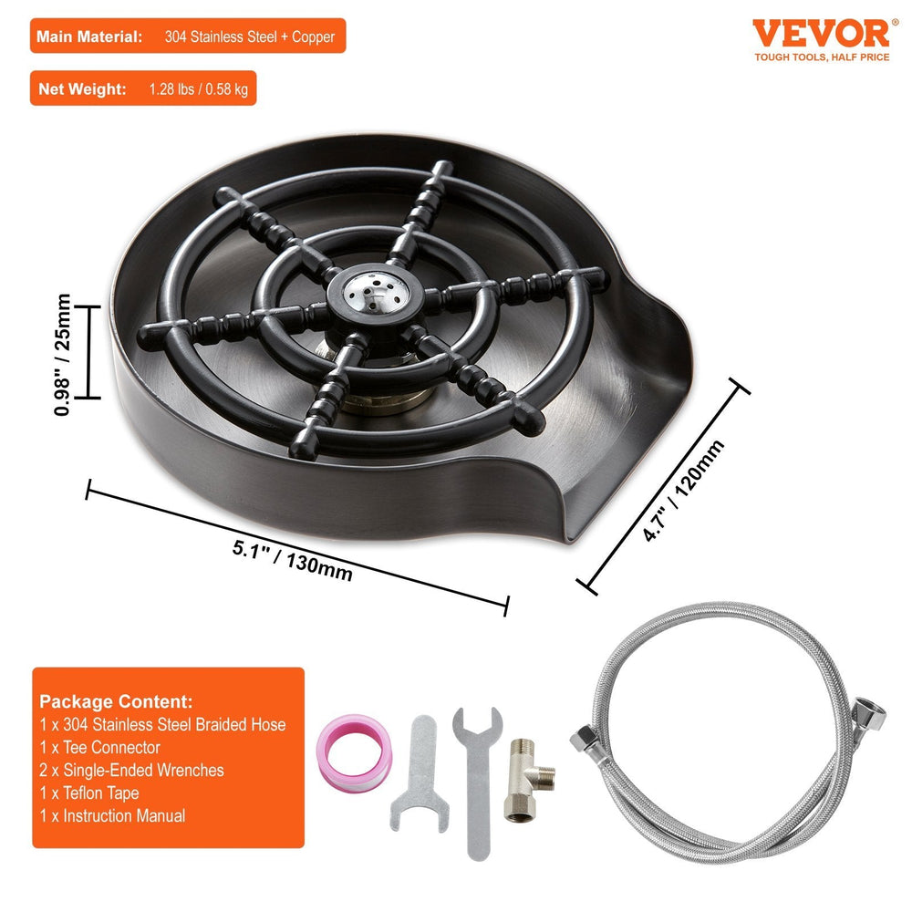 Glass Rinser, 10 Powerful Spraying Jets 360  Rotating Cup Rinser For Sink, 304 Stainless Steel Faucet Cup Washer With ABS Cup Holder For Baby Bottle, Glass Cup, Wine Glass EX-STOCK