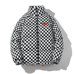 New Fall Winter Checkered Cotton padded Down Puffer Jacket men - EX-STOCK CANADA