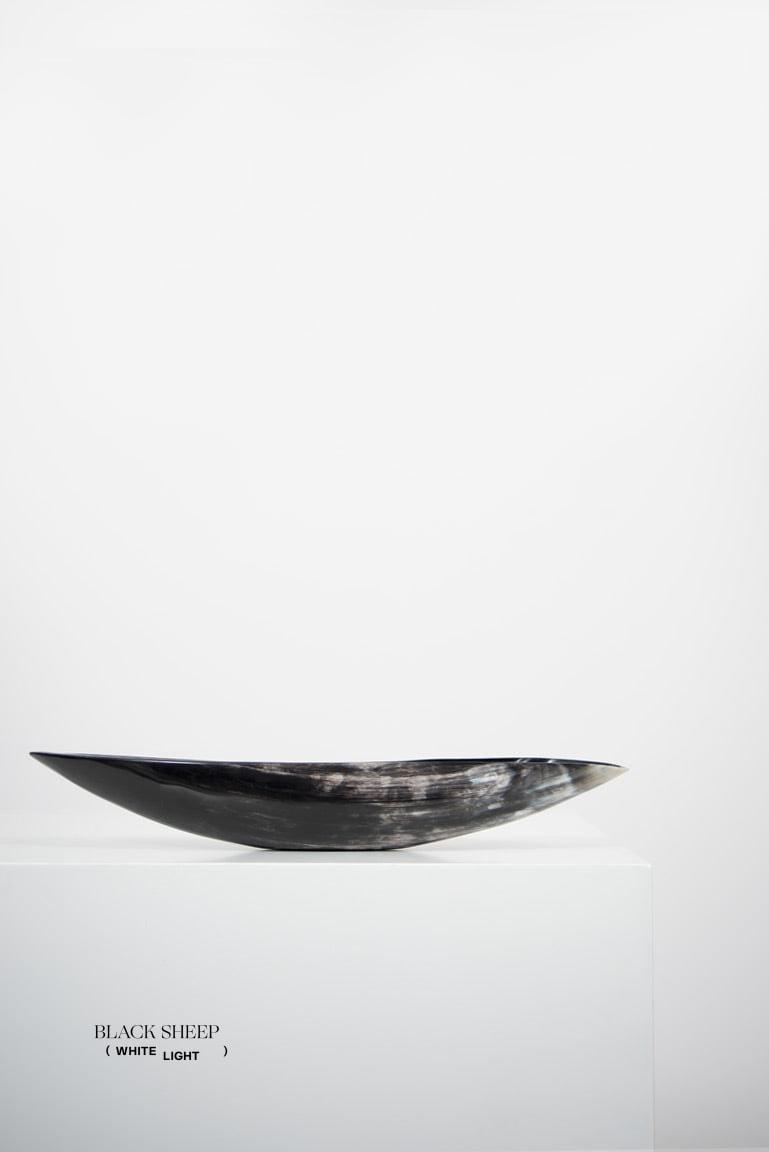 Ankole & Gyr Horn Dark Oval Vessel EX-STOCK Canada 