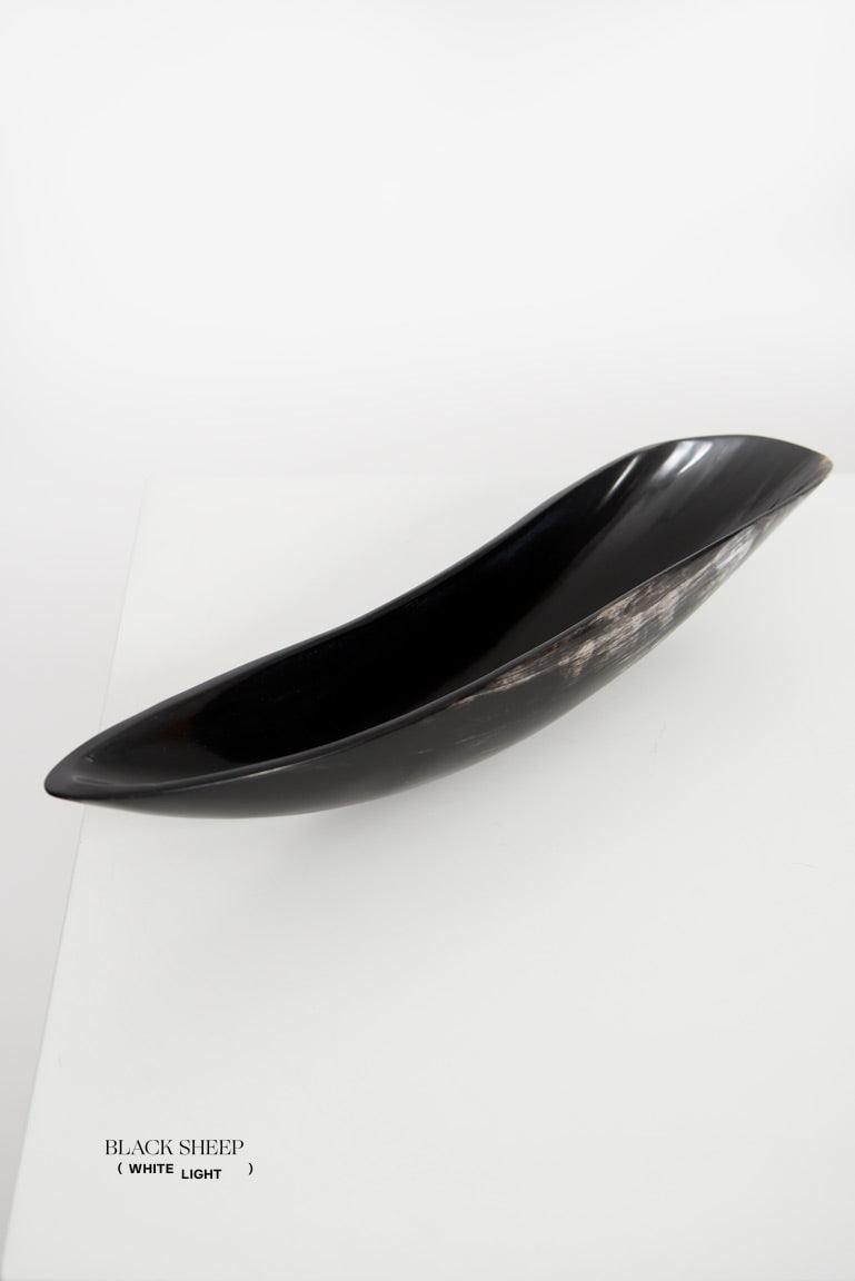 Ankole & Gyr Horn Dark Oval Vessel EX-STOCK Canada 