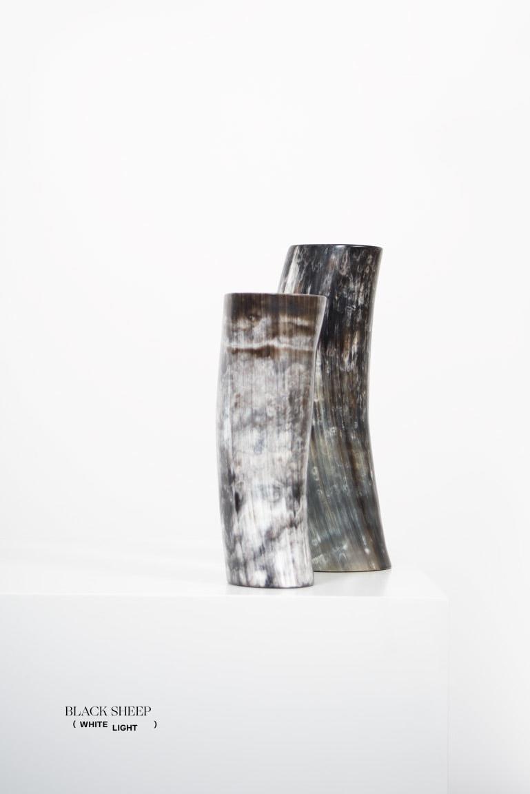 Ankole & Gyr Horn Dark Vase EX-STOCK Canada 