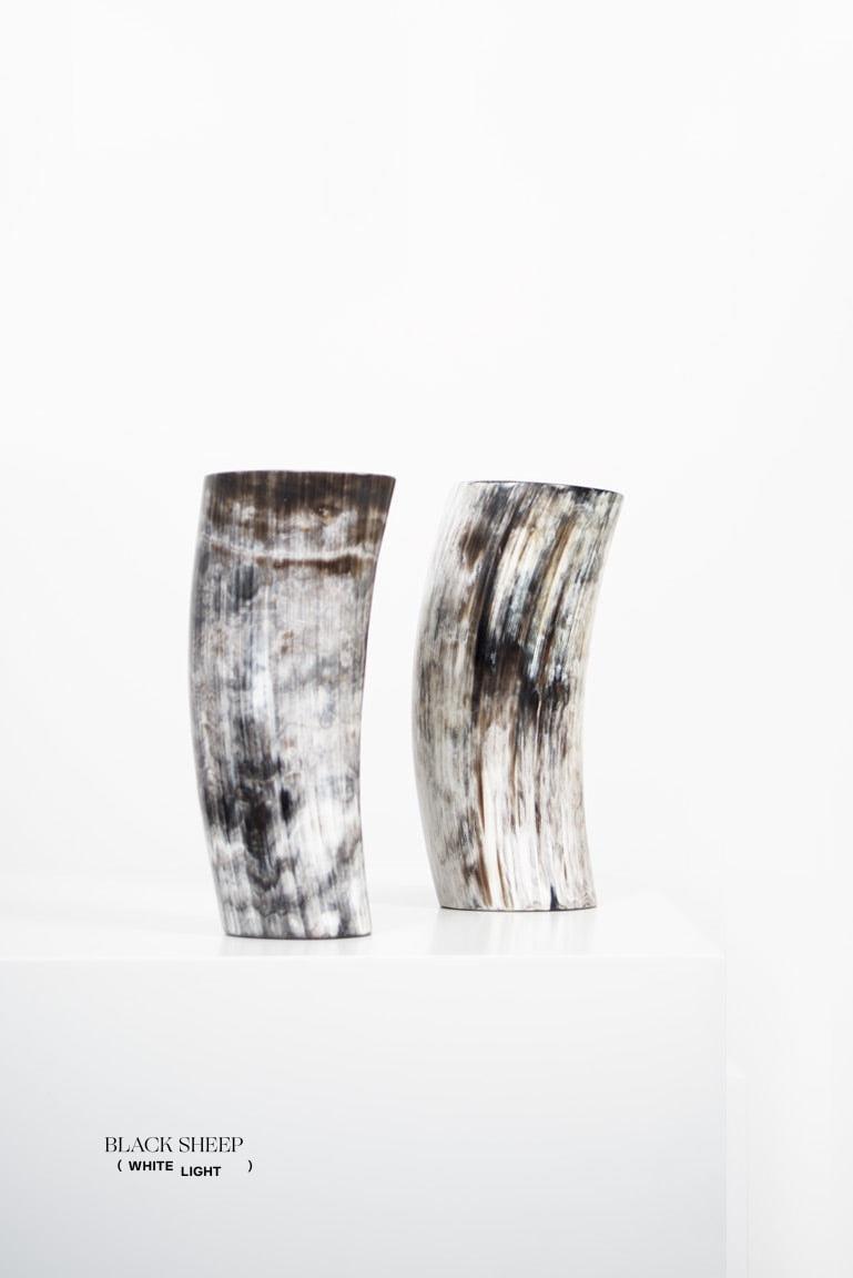 Ankole & Gyr Horn Dark Vase EX-STOCK Canada 