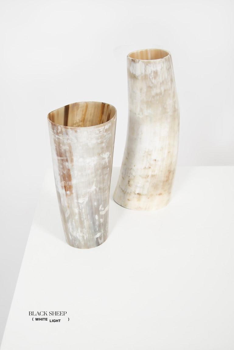 Ankole & Gyr Horn Light Vase EX-STOCK Canada 