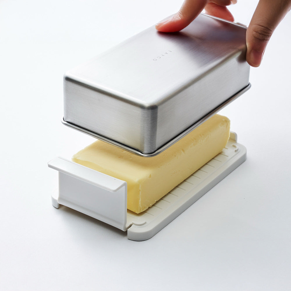 Eatoco Japan Butter Case – Stainless-Steel Lid with Portioning Tray 