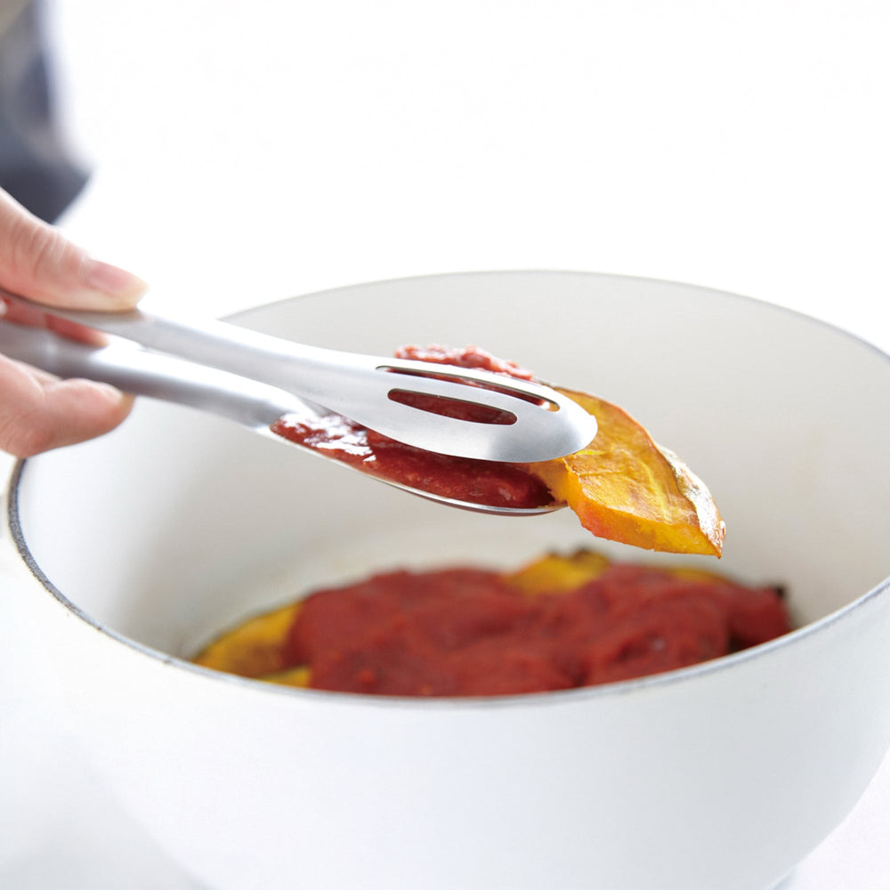 Eatoco Hasam Tongs – Stainless Steel Multi-Function Serving Tongs (200 mm) 