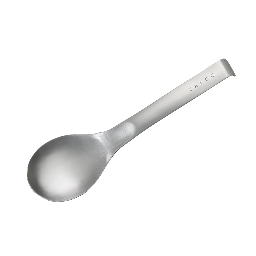 Eatoco Japan Suqu Serving Spoon – Stainless Steel with Hook Handle (230 mm) 