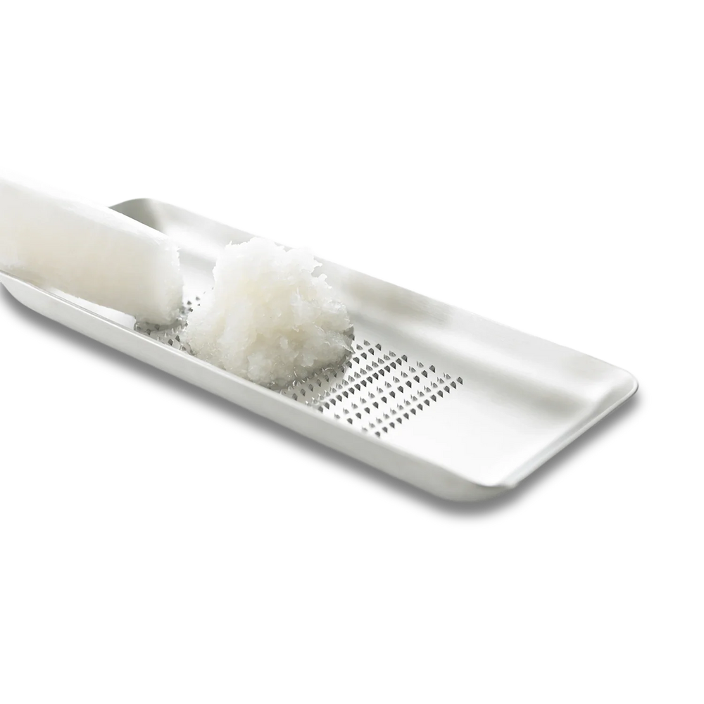 Eatoco Oros L Large Grater – Japanese Stainless Steel Tray Zester & Condiment Grater 