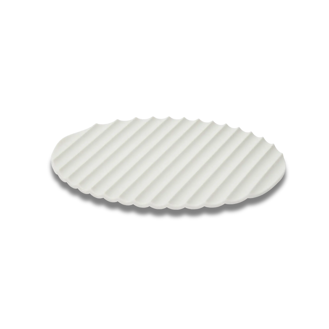 Eatoco Nami Silicone Mat – Heat-Resistant & Non-Slip Pot Holder - Light Grey 