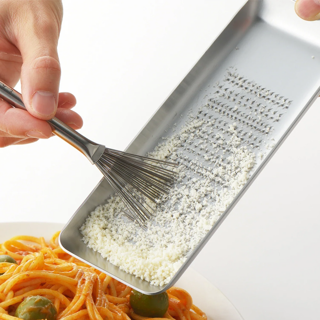 Eatoco Hake Grater Brush – Japanese Stainless Steel Grater Cleaner 