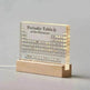 Acrylic Periodic Table: Real Element Samples + Light Base - EX-STOCK Canada