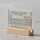 Acrylic Periodic Table: Real Element Samples + Light Base - EX-STOCK Canada