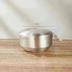 An Adorable Stainless Steel with Golden Tape Tureen Bowl - EX-STOCK CANADA