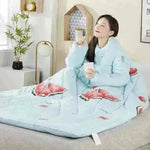 Anti kick Casual Home & Office With Sleeves Wearable Quilt - EX-STOCK CANADA