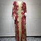 Arab Chiffon Bronzing Robe Containing Belt Dress - EX-STOCK Canada