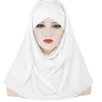 Arab Lady Fashion Patch Hijab - EX-STOCK Canada