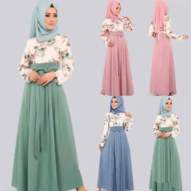 Arab Print Dress Arab Hot Style - EX-STOCK Canada