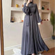 Arab Solid Color Women's Clothing Dress - EX-STOCK Canada