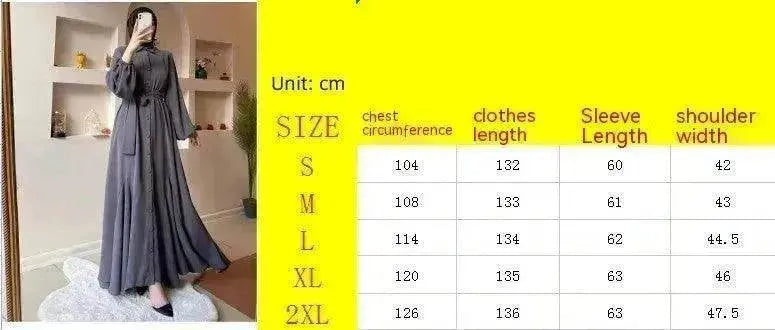 Arab Solid Color Women's Clothing Dress - EX-STOCK Canada