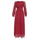 Arab Women's Clothing Long Sleeve Chiffon Dress - EX-STOCK Canada