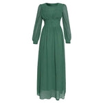 Arab Women's Clothing Long Sleeve Chiffon Dress - EX-STOCK Canada
