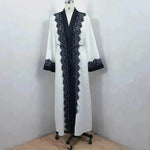 Arab Women's Lace Dress Cardigan Robe - EX-STOCK Canada